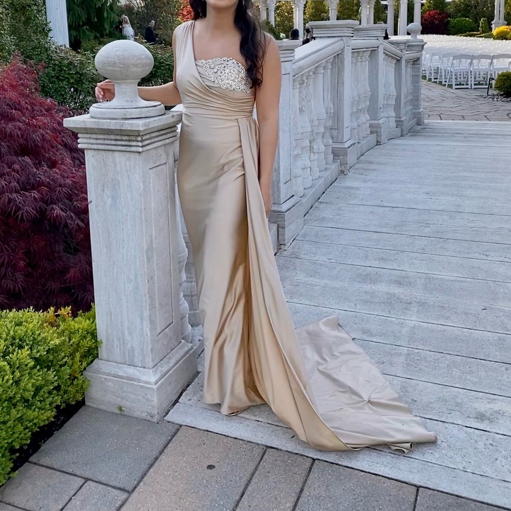 Champagne bridesmaids dress **custom